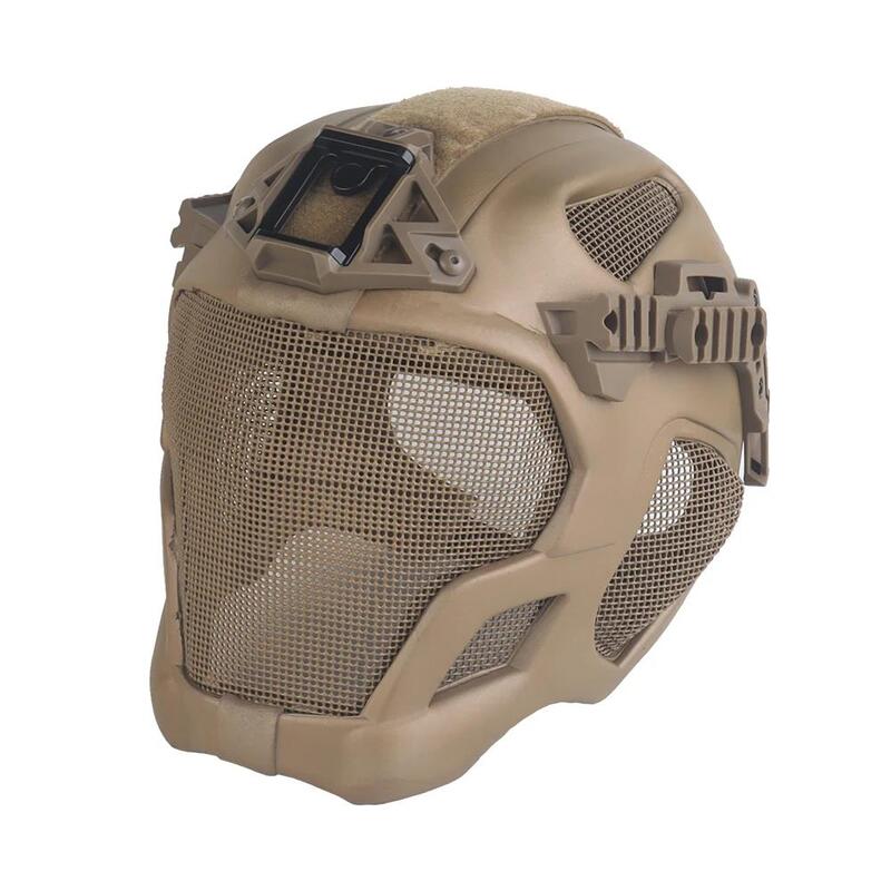 Lightweight EVA Tactical Helmet Hunting Airsoft Steel Mesh Mask