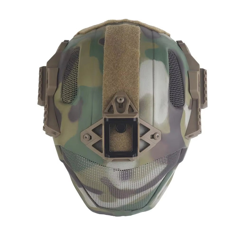 Lightweight EVA Tactical Helmet Hunting Airsoft Steel Mesh Mask