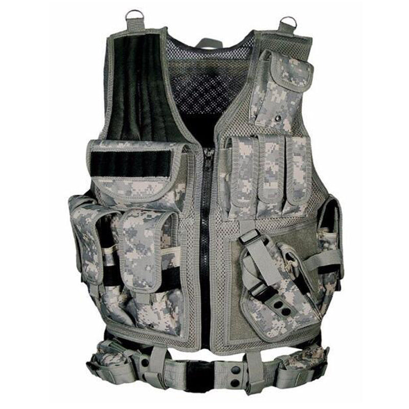 Tactical Military Combat Vest Molle Plate Carrier Airsoft Hunting