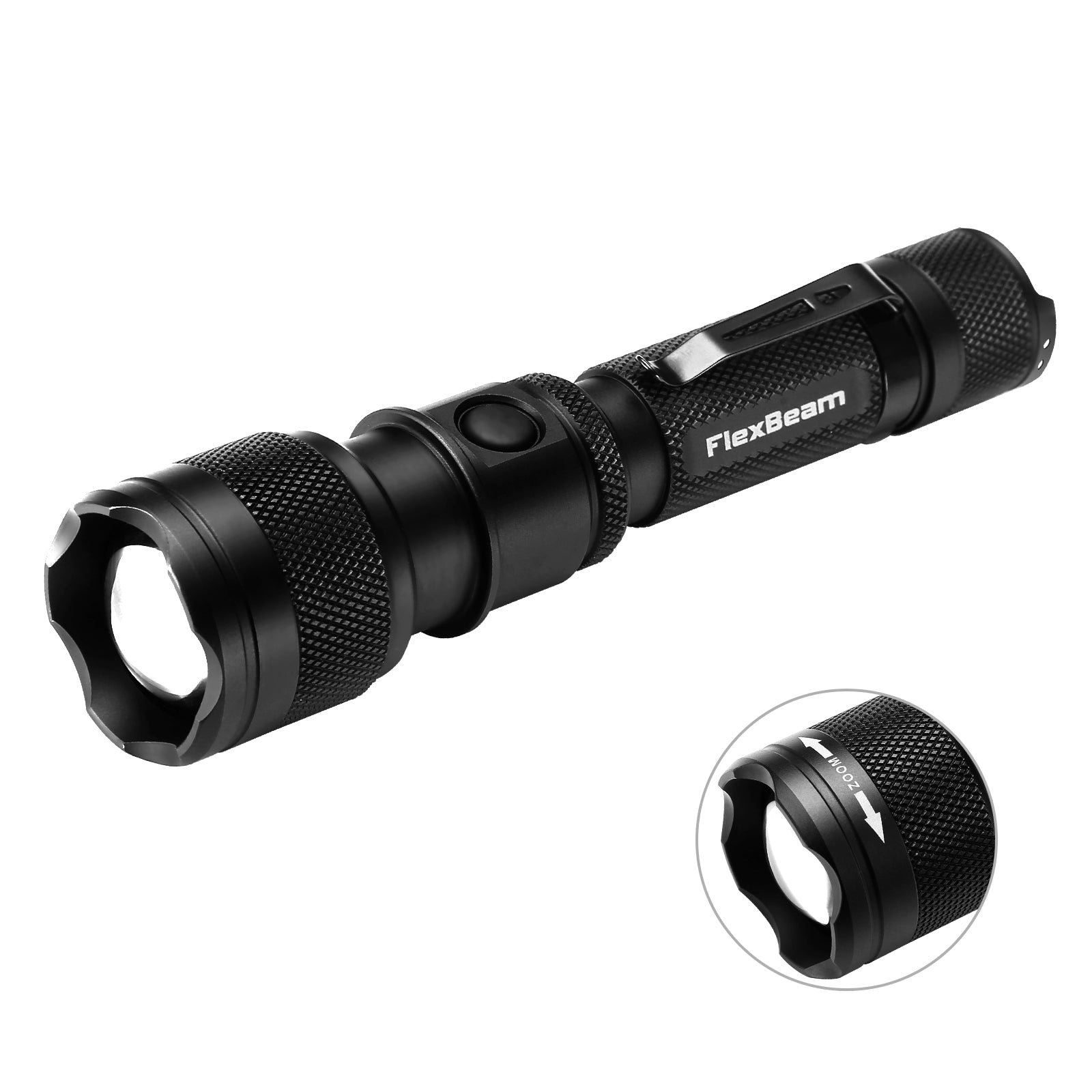 1200LM Zoom Hunting Flashlight 700M Range Gun Bike Mount