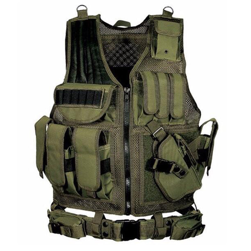 Tactical Military Combat Vest Molle Plate Carrier Airsoft Hunting