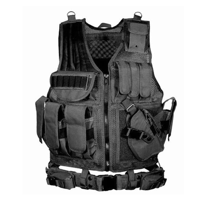 Tactical Military Combat Vest Molle Plate Carrier Airsoft Hunting