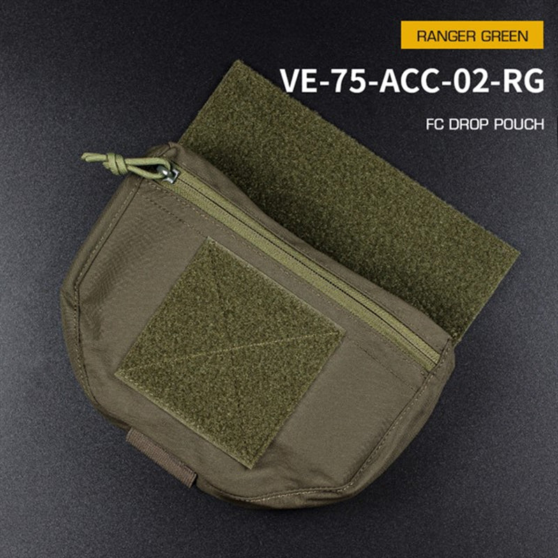 Tactical Hunting Vest with Drop Pouch, for Airsoft & CS, Outdoor Sports