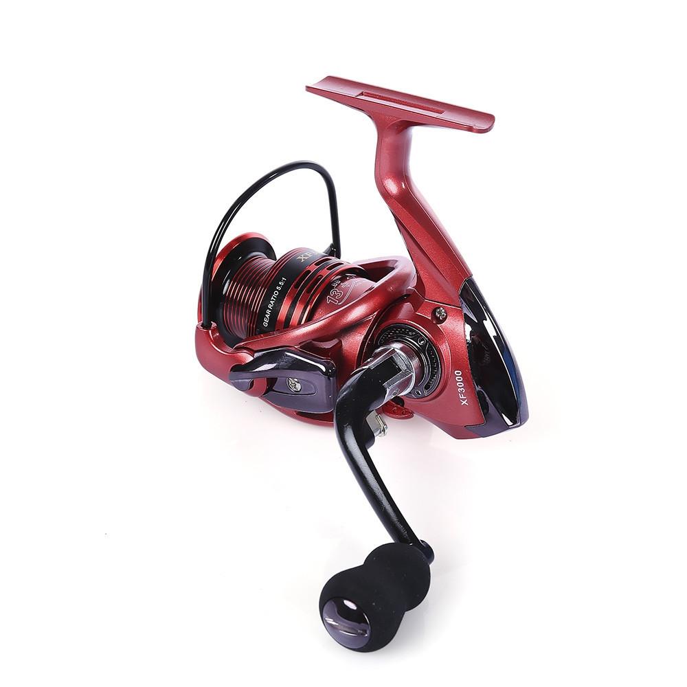 13+1BB Metal Spinning Reel Aluminum Spool Foldable Handle