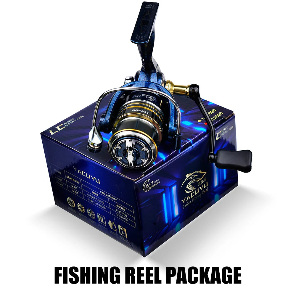 Metal Spinning Reel 5.2:1 High Speed Sea Fishing Gear