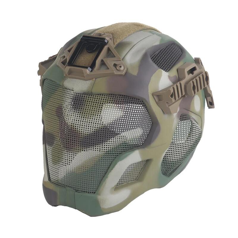 Lightweight EVA Tactical Helmet Hunting Airsoft Steel Mesh Mask