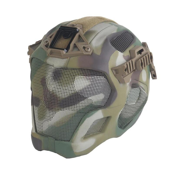 Lightweight EVA Tactical Helmet Hunting Airsoft Steel Mesh Mask