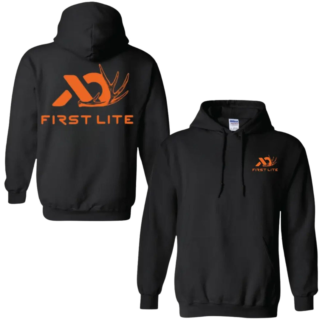 First Lite Logo Hunting Hoodie – 2-Sides Design, Unisex Outdoor Gear Pullover, Gift for Him & Her