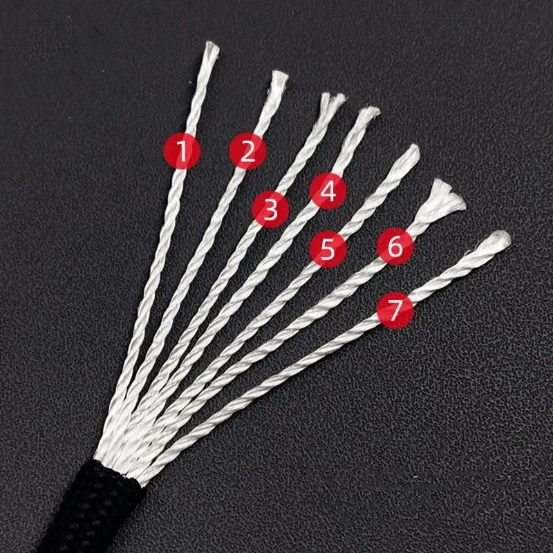 7-Core 550 Paracord Rope 4mm Polyester Survival Camping Hiking DIY