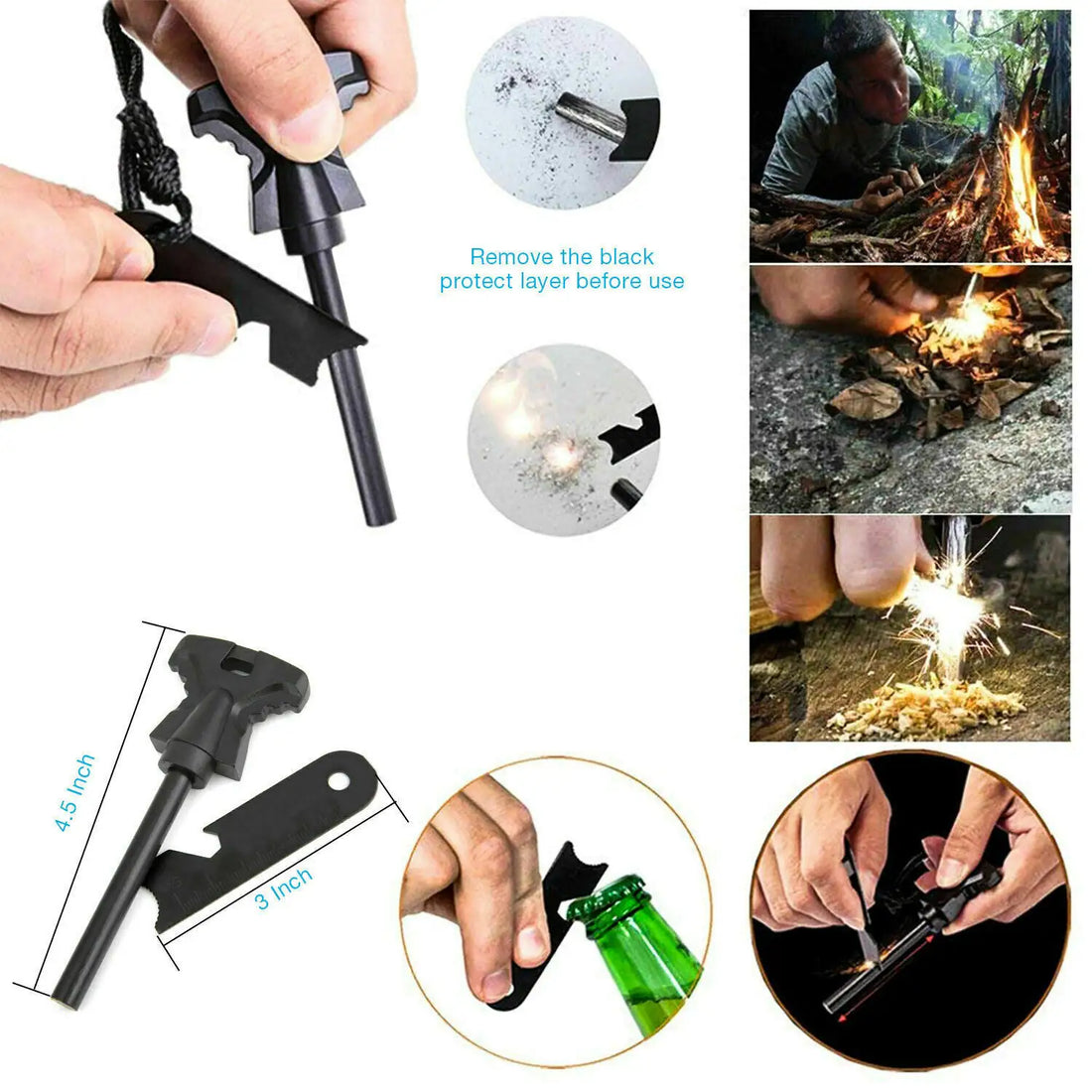 14-in-1 Outdoor Emergency Survival Kit Camping Tactical EDC Tools