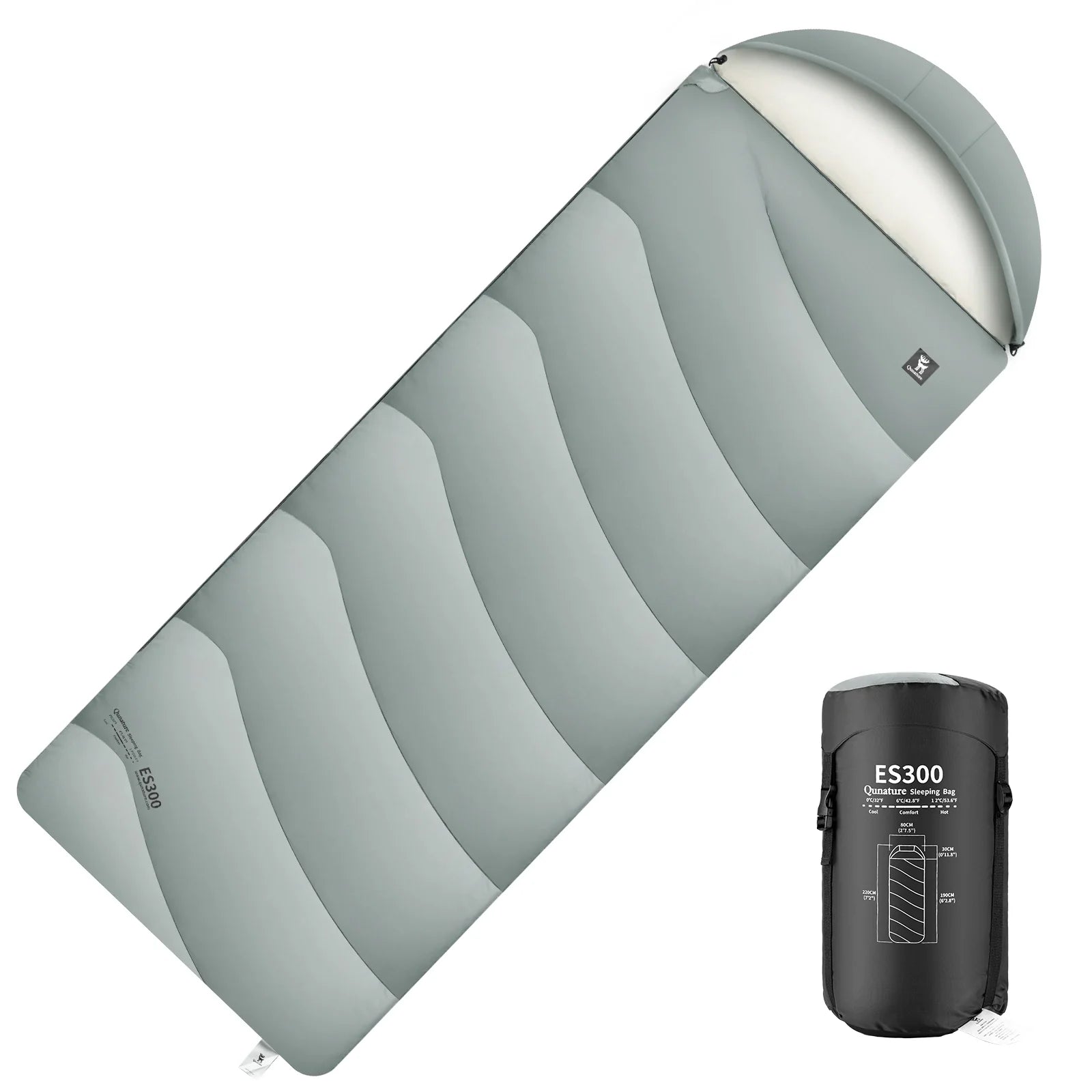 Cotton Envelope Sleeping Bag Portable Backpacking Camping Compression Sack