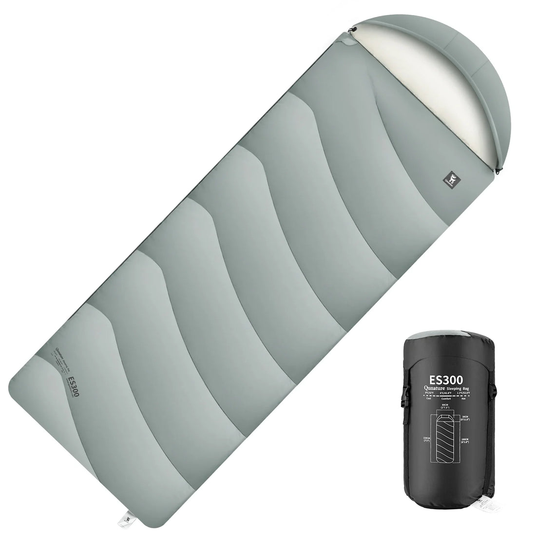 Cotton Envelope Sleeping Bag Portable Backpacking Camping Compression Sack