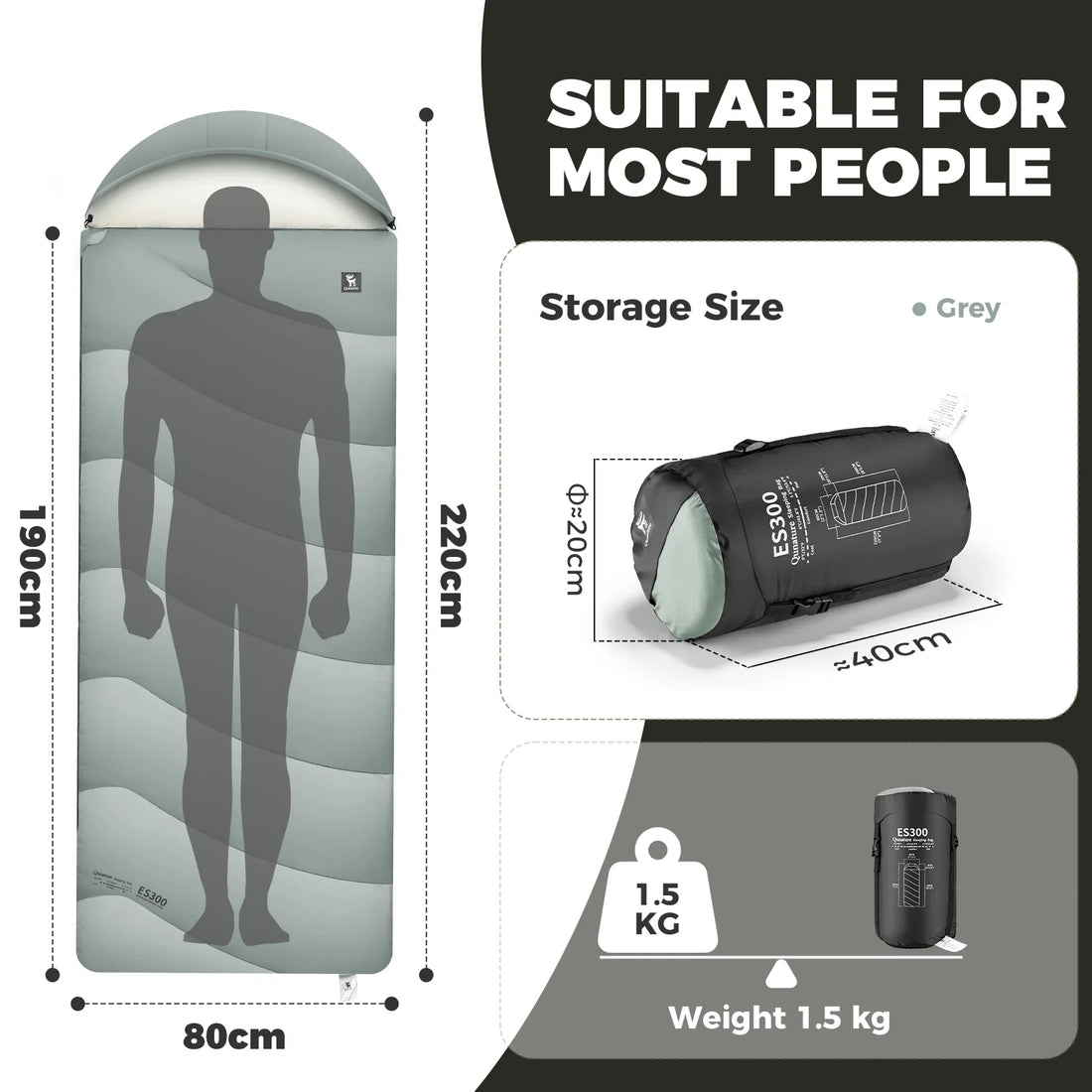 Cotton Envelope Sleeping Bag Portable Backpacking Camping Compression Sack