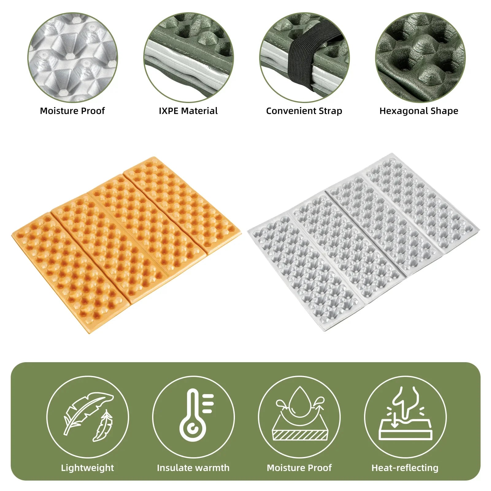 Folding Seat Pad Mat Foam Lightweight Portable Hiking Camping