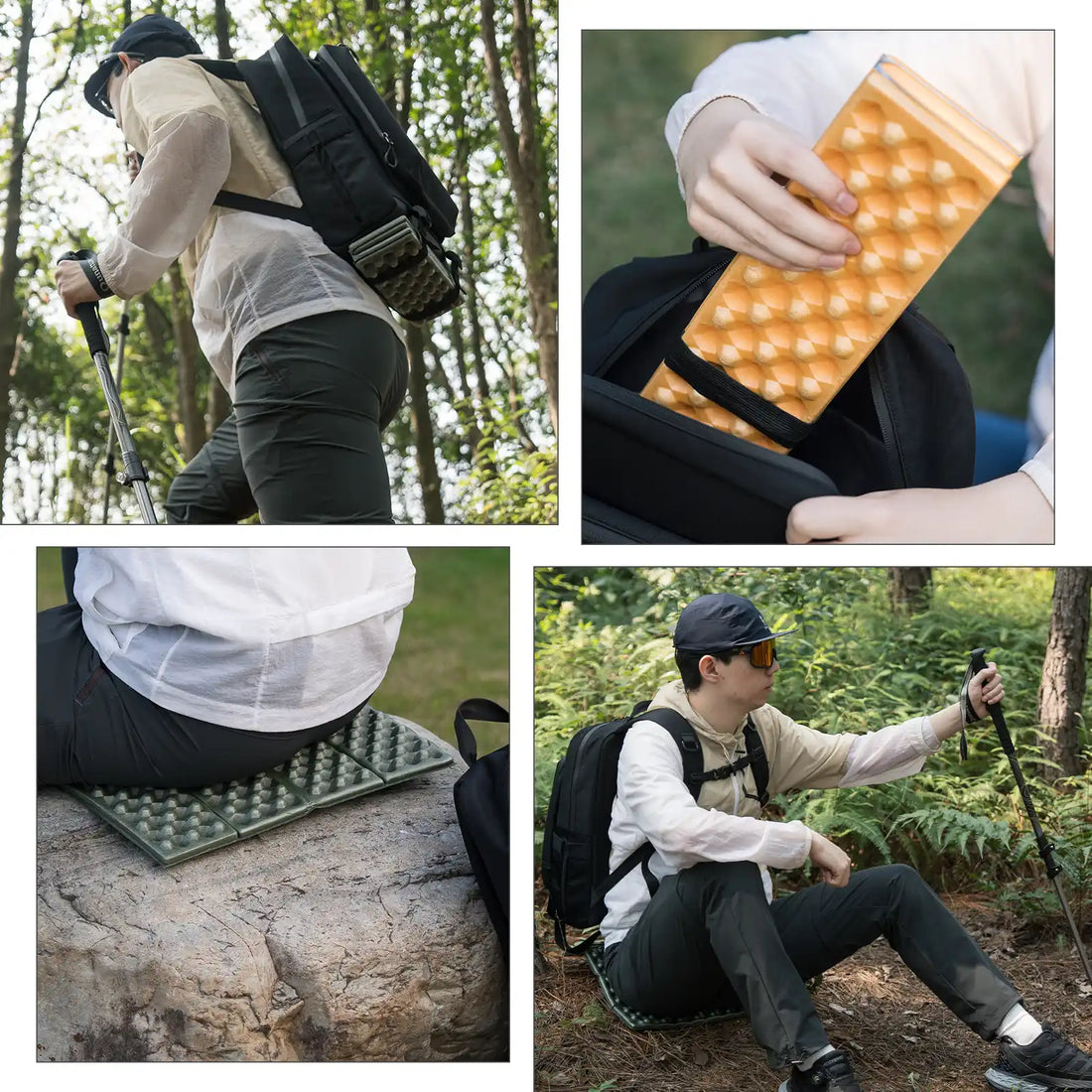 Folding Seat Pad Mat Foam Lightweight Portable Hiking Camping