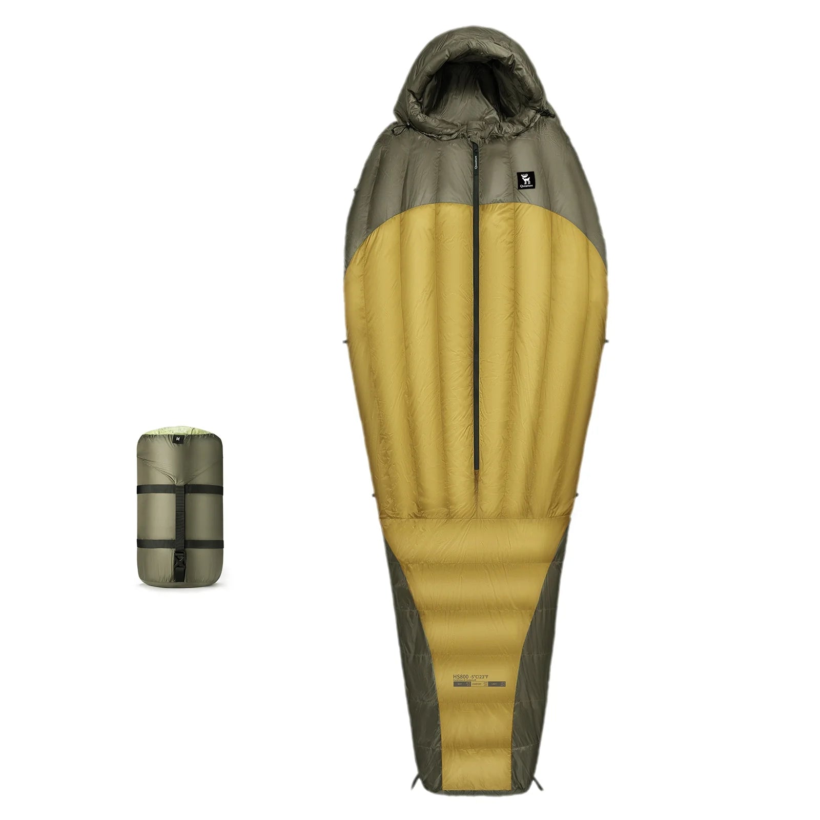 650 Fill Power Down Sleeping Bag Waterproof Mummy 23F