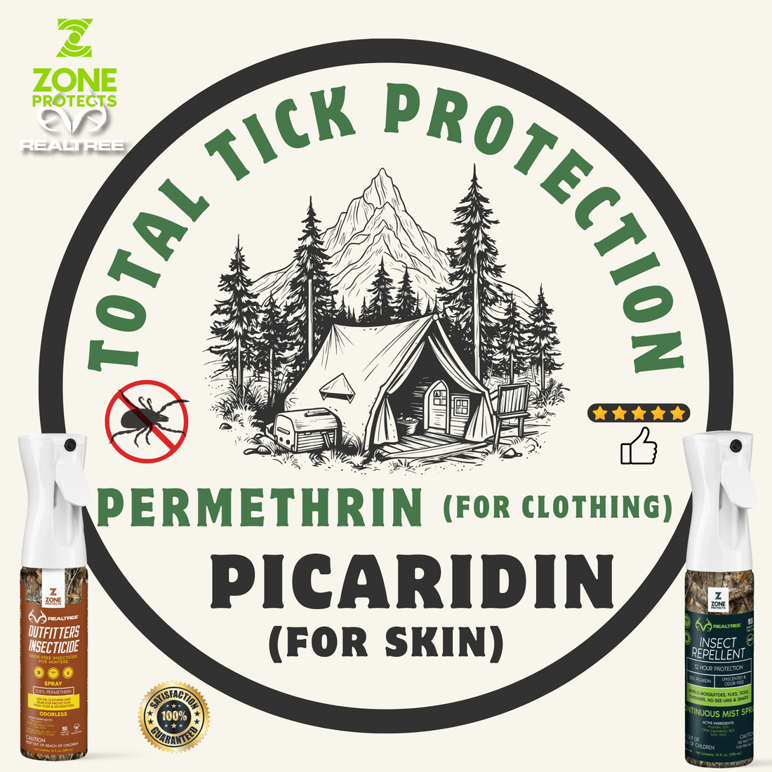 Zone Realtree Total Tick Prevention; Insect Repellent Plus Insecticide