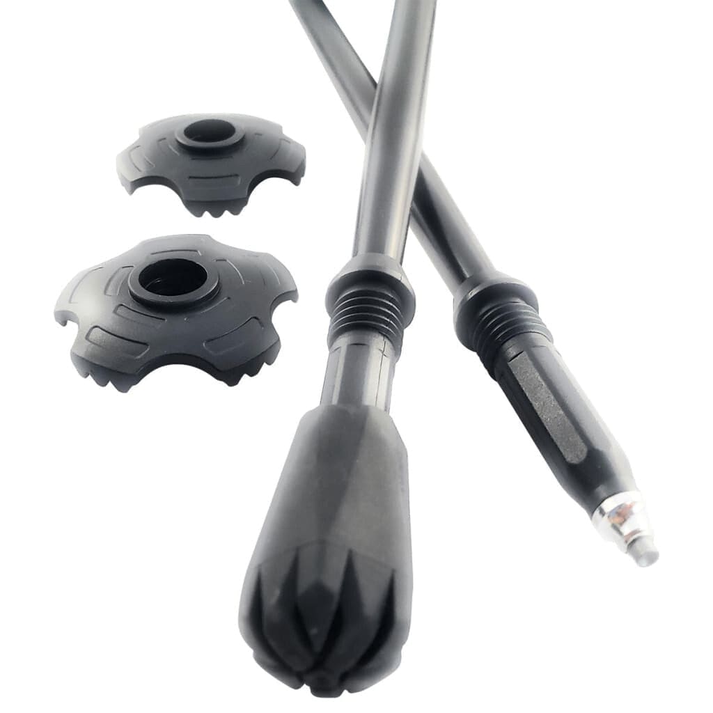 Travel Folding Hiking Walking Poles Adjustable Rubber Feet Bag